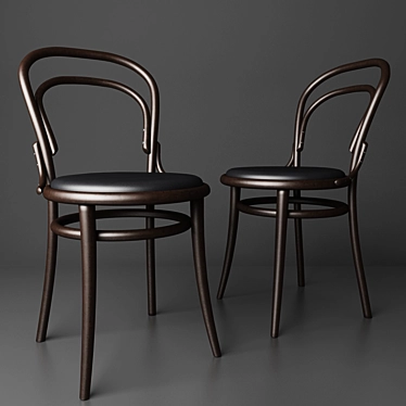 TON Cafe Chair 14: Stylish and Comfortable 3D model image 1 