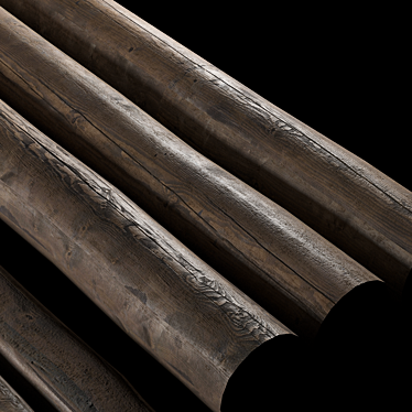 Premium Timber Logs 3D model image 1 