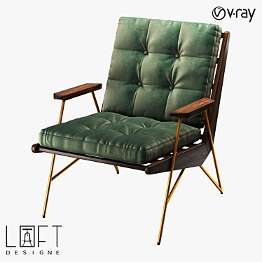 Loft Designe Armchair 30808: Stylish and Comfortable 3D model image 1 