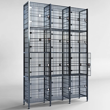 Spacious Store Lockers 3D model image 1 