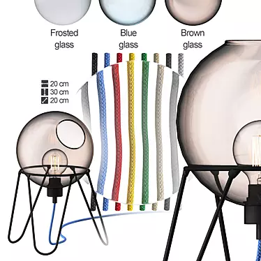 POBO Modern Lamp 3D model image 1 
