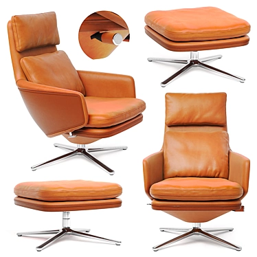 Vitra Grand Relax: Perfectly Detailed 3D Model 3D model image 1 