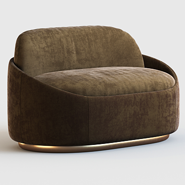 Elegant Ludovica Mascheroni Sofa 3D model image 1 