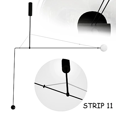 Sleek Strip_11 Lighting Fixture 3D model image 1 