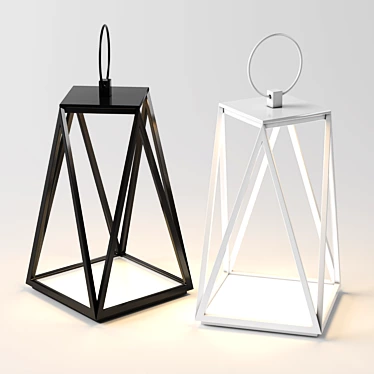 Elegant Oslo Lantern | W27 H60 3D model image 1 