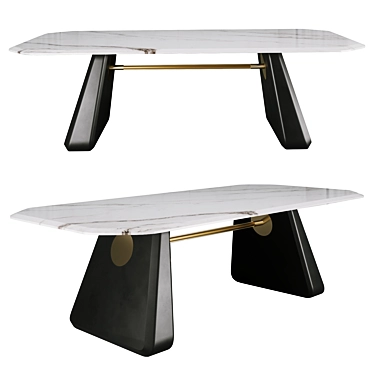 Henge Marble Top Table 3D model image 1 