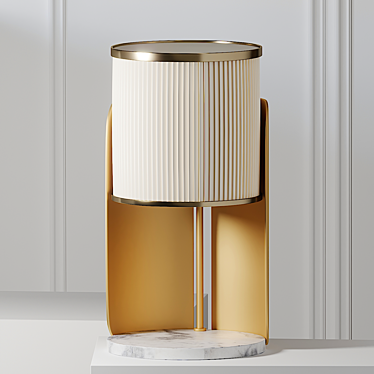 L1 Achille Table Lamp: Unique Illumination from LAZZARINI & PICKERING 3D model image 1 