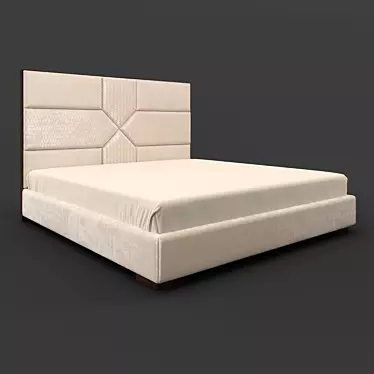 FORLI Bed by Fratelli Barri: Elegant Design & Superior Comfort 3D model image 1 