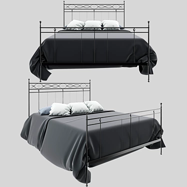 Elegant Cantori SIROLO Double Bed 3D model image 1 