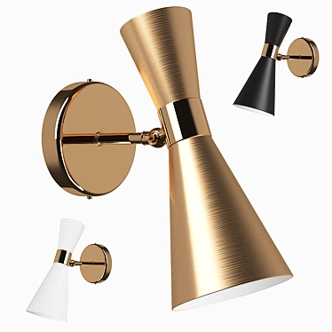 Dumo Lightstar Brass Wall Sconce 3D model image 1 