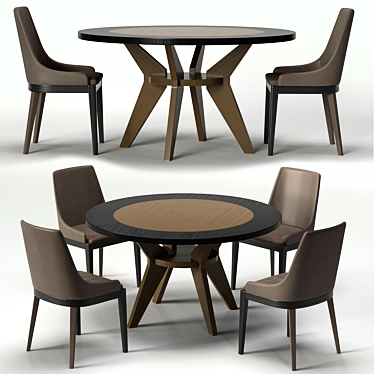 Elegant Borromeo Table: Eye-Catching Design 3D model image 1 