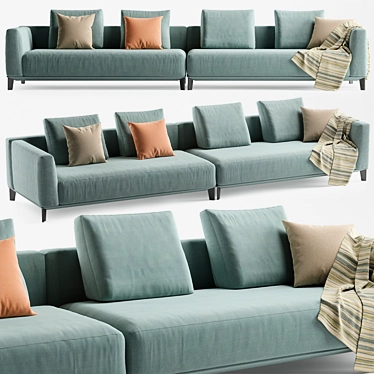 Albertasalotti Dylan 2-Seater Sofa 3D model image 1 