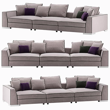 Flexform Armand Sofa: Elegant and Contemporary Design. 3D model image 1 