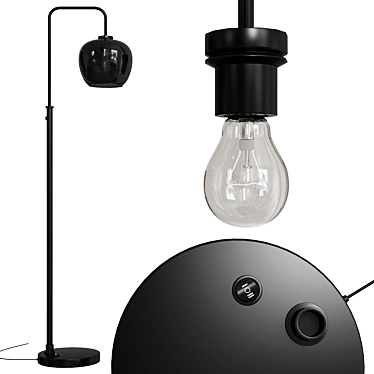Elegant Ashton Floor Lamp 3D model image 1 