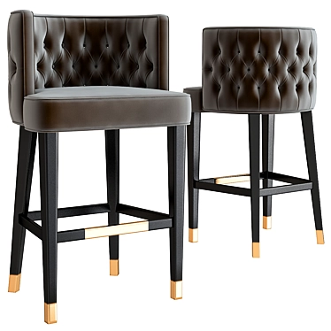 Elegant ARISTO Barstool: KARE Design 3D model image 1 