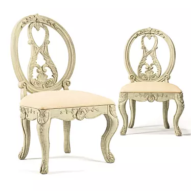 Elegant Jessica McClintock Home Chair 3D model image 1 