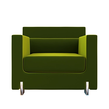 India Mahdavi Oliver: Luxe Lounge Chair 3D model image 1 