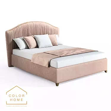 Elegant Annabelle Bed 3D model image 1 