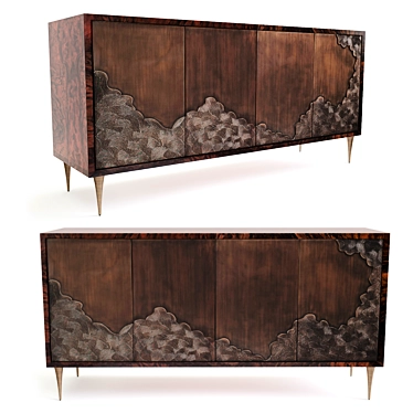 Antique Bronze NAMI Cabinet 3D model image 1 