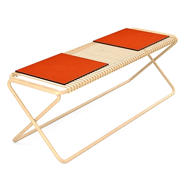Luxury Hermes Karumi Bench 3D model image 1 