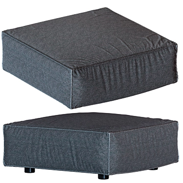 Modern Minimalist Porter Ottoman 3D model image 1 