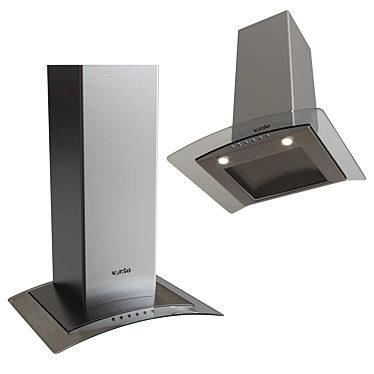Sleek Ventolux Ferrara 60 Inox Hood 3D model image 1 