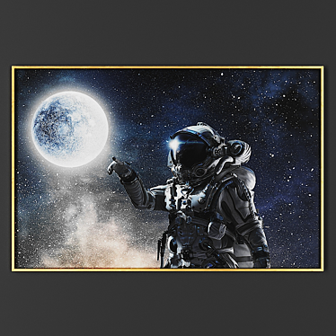 Elegant Framed Artwork: 00027-11 3D model image 1 