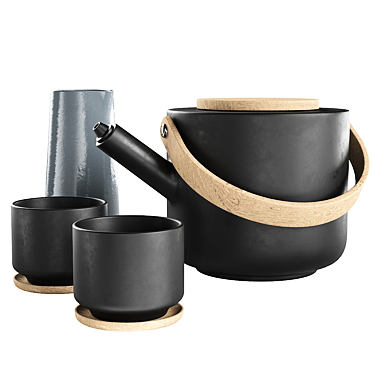 Stylish Theo Stelton Teapot 3D model image 1 