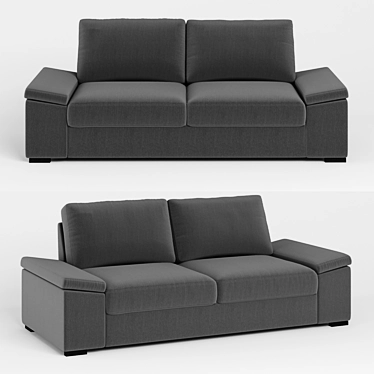 Comfort Bultex Divalit: Stylish Convertible Sofa 3D model image 1 