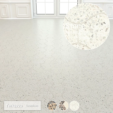 Sleek Terrazzo Stone Collection 3D model image 1 