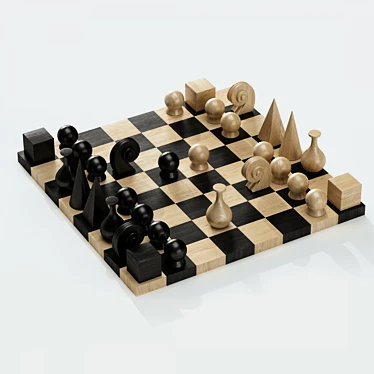 Iconic Man Ray Chess Set 3D model image 1 
