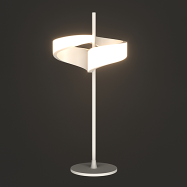 TSUNAMI Table Lamp: Modern Design, Warm Light 3D model image 1 