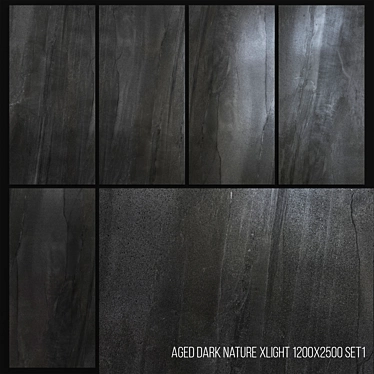 XLIGHT Aged Dark Nature Porcelain Tile 3D model image 1 