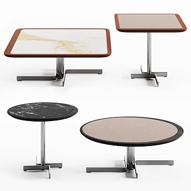Laurel Hardy Table Set: Stylish and Versatile 3D model image 1 