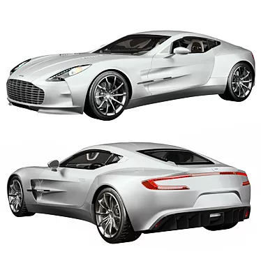 2011 Aston Martin One-77 Super Sports Car 3D model image 1 