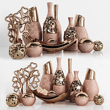 Luxury Corona Decor Set - 18pcs 3D model image 1 