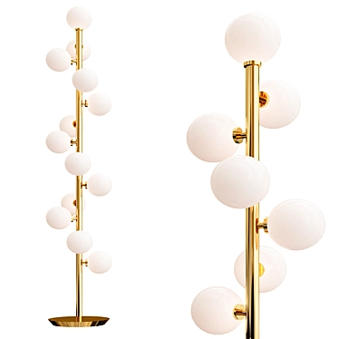 Modern Bubble Stik Cold Floor Lamp 3D model image 1 