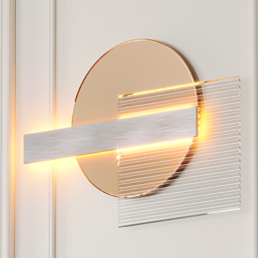 Modern Kazimir Sconce: Radiant Elegance 3D model image 1 