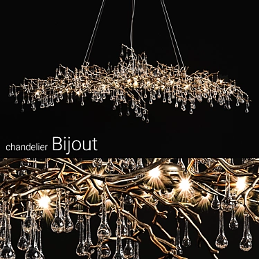 Bijout Big Serip Chandelier 3D model image 1 