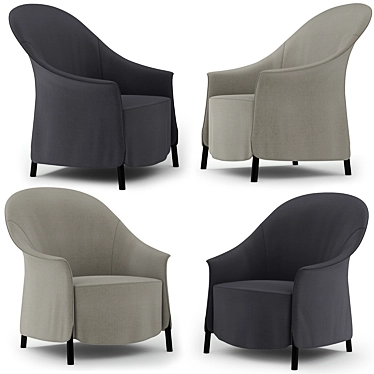 Elegant Arflex Gloria Armchair 3D model image 1 