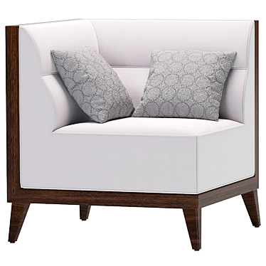Sleek Jessy Corner Sofa 3D model image 1 