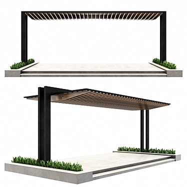 Archival Pergola Design: 3D Model 3D model image 1 