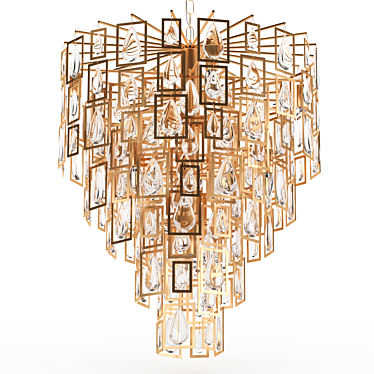 Loft Designe Chandelier - Modern and elegant centerpiece 3D model image 1 