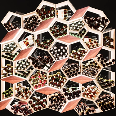 Elevate Your Spirits: Luxe Wine Collection 3D model image 1 