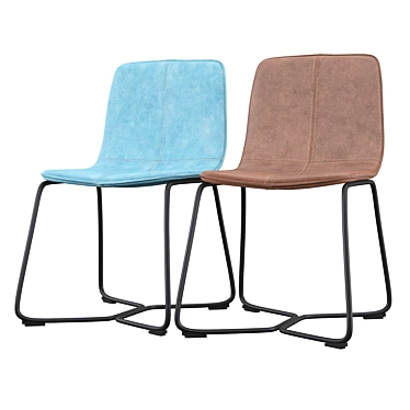 Elegant Upholstered Dining Chair 3D model image 1 