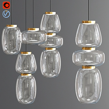 Sleek Minimalist Misko Pendant 3D model image 1 