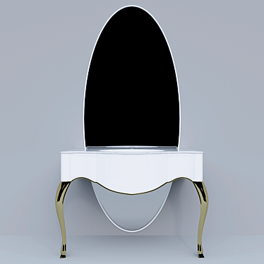 Elegant Gamadecor Piano Washbasin 3D model image 1 