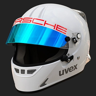 UVEX FP5 White: Advanced UV Protection Helmet 3D model image 1 