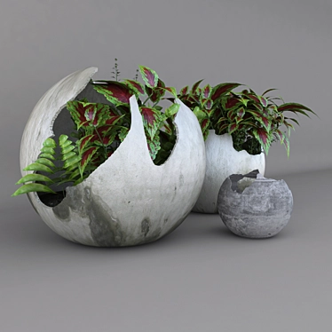 Versatile Outdoor and Indoor Flower Pot 3D model image 1 