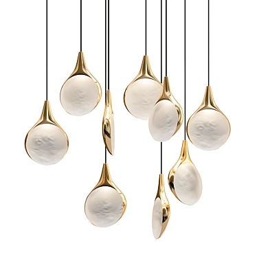 Elegant Stillabunt Chandelier: Timeless Beauty 3D model image 1 